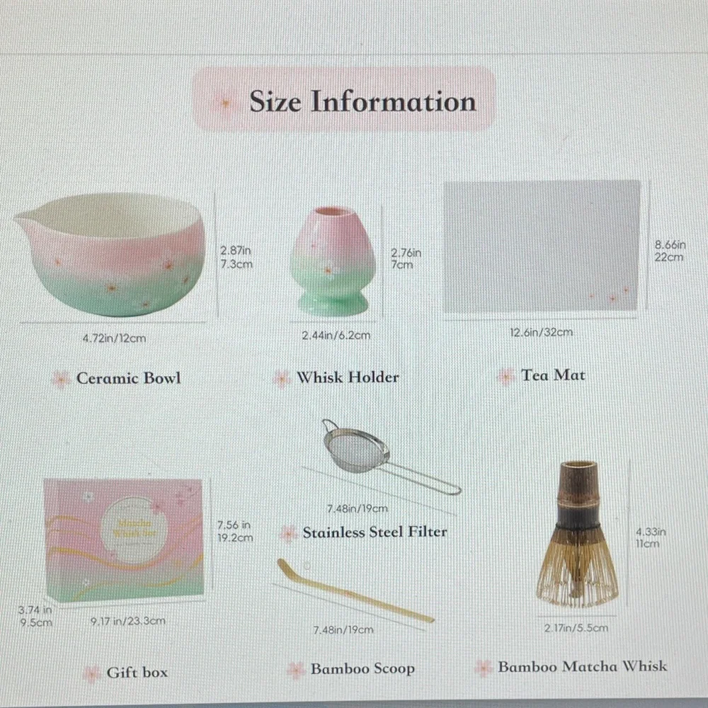 Pink Matcha Whisk Set